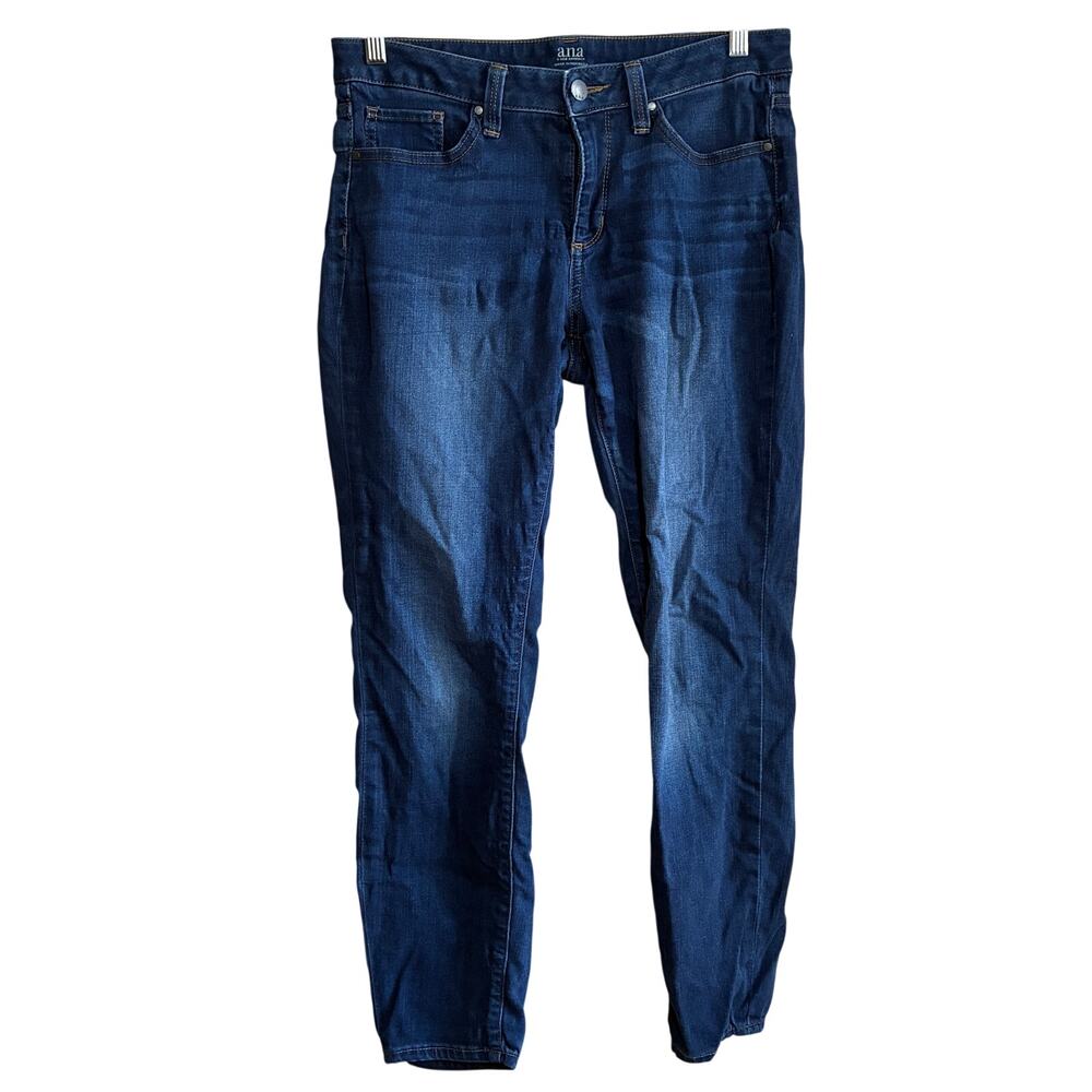 a new approach skinny ankle blue jeans women's size 8 dark wash pants FLAWS